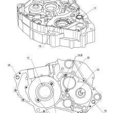 BEARINGS AND OIL SEALS CRANKCASE – T500H Spare parts