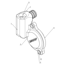 CRANKCASE WATER PUMP - T500H Spare parts