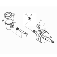 PISTON / CRANKSHAFT - T500H Spare parts