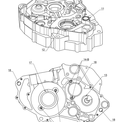 BEARING AND OIL SEALS CRANKCASE 1