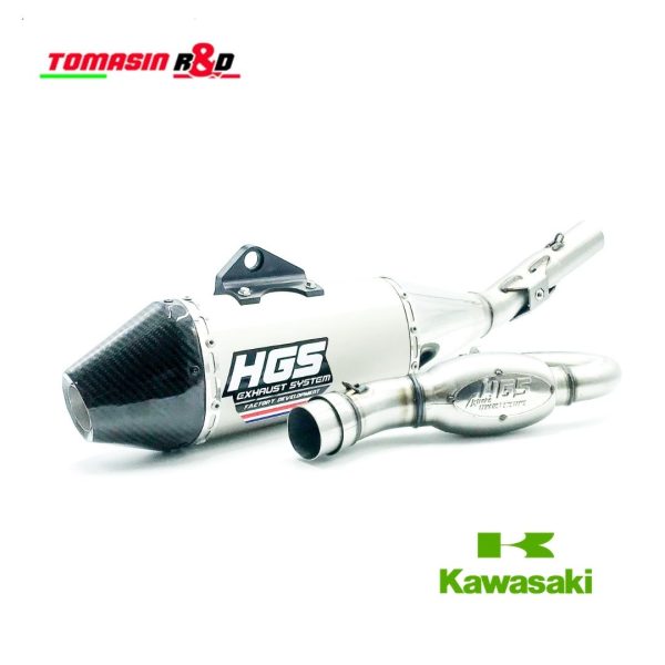 Complete exhaust system for Kawasaki models