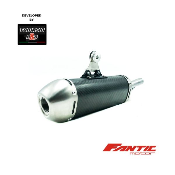 fantic motor carbon fiber silencer