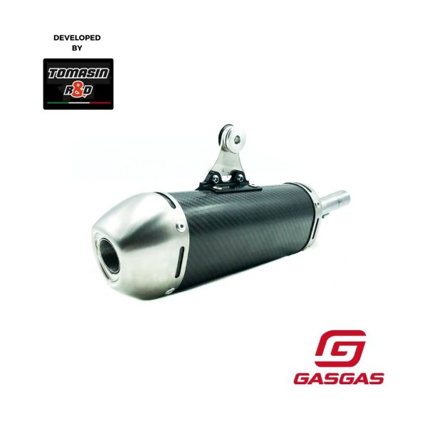 gas gas carbon fiber silencer